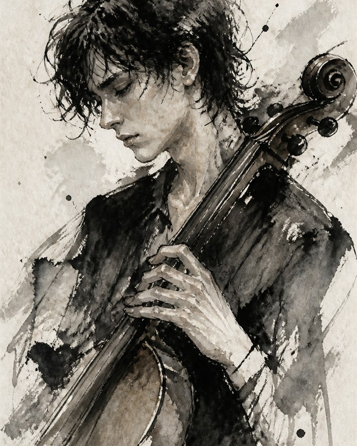 Watercolour portrait